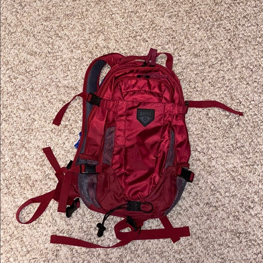never used quest water backpack
